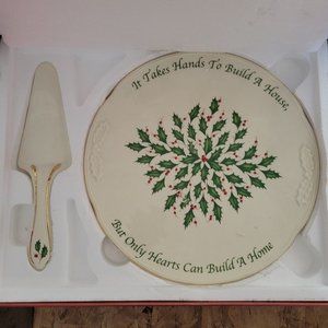 NIB Lenox Cake Plate And Server
